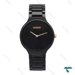 ساعت رادو مردانه مشکی سرامیکی عقربه رزگلد Rado-6338-G