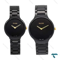 ساعت ست رادو تمام سرامیکی مشکی عقربه طلایی Rado-6339-S
