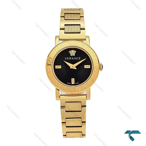 ساعت مچی زنانه ورساچه Petit طلایی صفحه مشکی Versace-6360-L