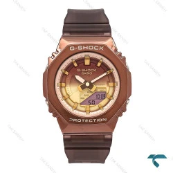 جیشاک زنانه GM-S2100 قهوه ای صفحه طلایی قهوه ای G-shock-6385-L
