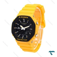 ساعت زنانه جی شاک GMA-S2100 زرد مشکی G-shock-6399-L