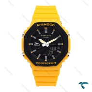 ساعت زنانه جی شاک GMA-S2100 زرد مشکی G-shock-6399-L