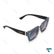 عینک آفتابی جیمی چو زنانه مشکی قاب آبی Jimmy Choo-6457-L