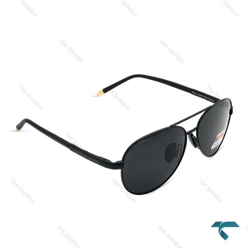 عینک آفتابی پورشه مردانه مشکی پلاریزه Porsche-6478-G