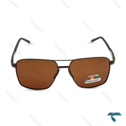 عینک آفتابی پورشه مردانه پلاریزه قهوه ای Porsche-6479-G