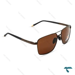 عینک آفتابی پورشه مردانه پلاریزه قهوه ای Porsche-6479-G