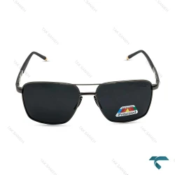 عینک دودی پورشه دیزاین مردانه مشکی پلاریزه Porsche-6480-G