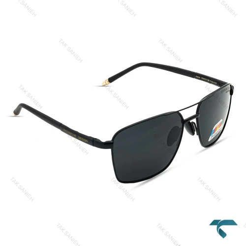 عینک آفتابی مردانه پورشه دیزاین مشکی پلاریزه Porsche-6486-G