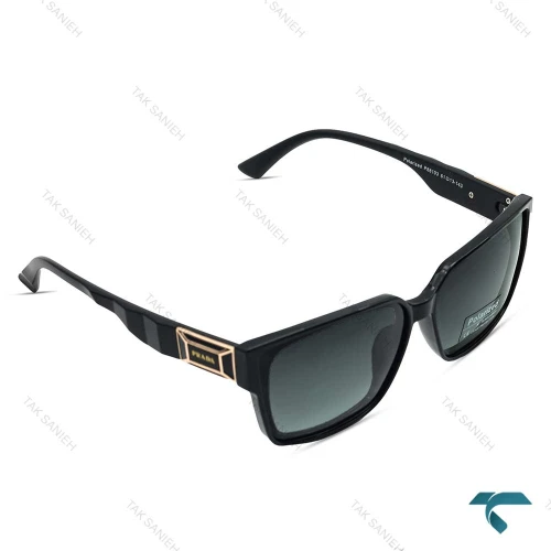 عینک دودی پرادا زنانه مشکی پلاریزه Prada-6487-L