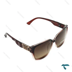 عینک آفتابی پرادا زنانه قهوه ای پلاریزه Prada-6488-L