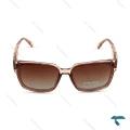 عینک دودی پرادا زنانه فریم شفاف قهوه ای پلاریزه Prada-6489-L