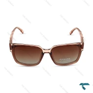 عینک دودی پرادا زنانه فریم شفاف قهوه ای پلاریزه Prada-6489-L