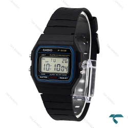 ساعت کاسیو F-91W نوستالژی مشکی آبی Casio-6495-G