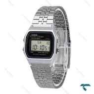 ساعت کاسیو نوستالژی A159WA-N1 مردانه استیل صفحه مشکی Casio-6496-G