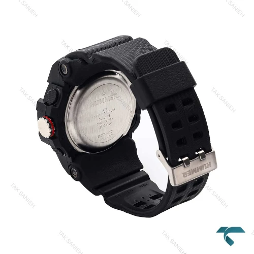 ساعت مچی هامر دوزمانه 1428 مردانه زرد مشکی Hummer-6512-G