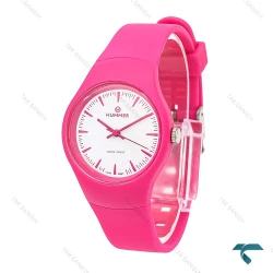 ساعت هامر زنانه خلبانی سرخابی صفحه سفید Hummer-6519-U