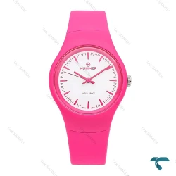 ساعت هامر زنانه خلبانی سرخابی صفحه سفید Hummer-6519-U