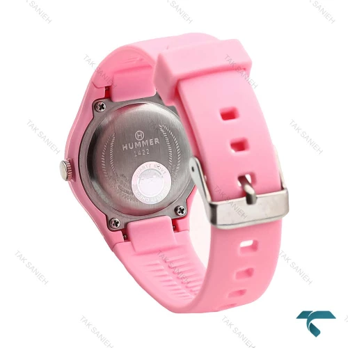 ساعت مچی هامر زنانه خلبانی صورتی ایندکس خط Hummer-6526-U