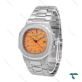 ساعت پتک فیلیپ ناتیلوس مردانه استیل صفحه نارنجی Patek-6535-G