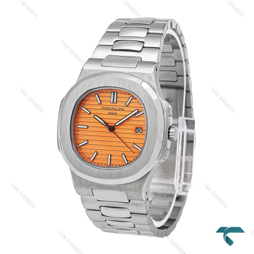 ساعت پتک فیلیپ ناتیلوس مردانه استیل صفحه نارنجی Patek-6535-G