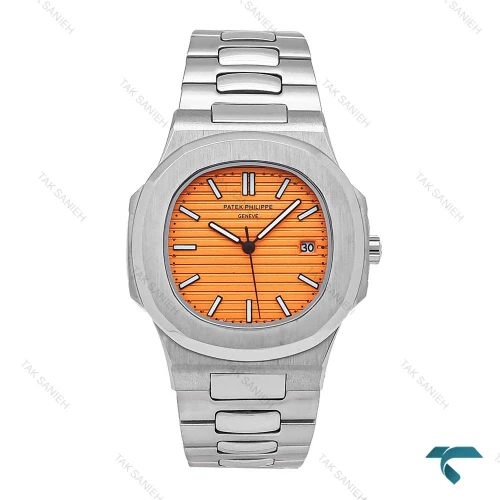 ساعت پتک فیلیپ ناتیلوس مردانه استیل صفحه نارنجی Patek-6535-G