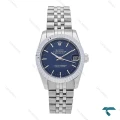 ساعت رولکس زنانه استیل صفحه سرمه ای خطی مدیوم Rolex-6541-L