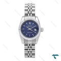 ساعت رولکس زنانه استیل صفحه سرمه ای خطی اسمال Rolex-6542-L