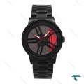 ساعت مردانه اسکمی مشکی قرمز رینگ چنگکی Skemi-6544-G