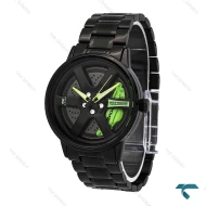 ساعت اسکمی رینگی مردانه مشکی سبز Skemi-6546-G