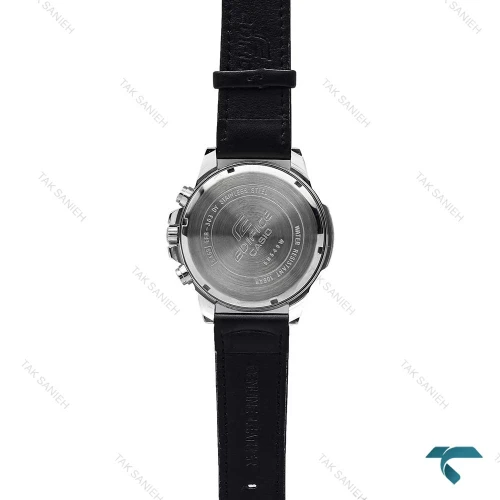 ساعت کاسیو ادیفایس EFR303 مردانه سیلور بند چرم مشکی Casio-6572-G