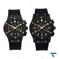 ساعت ست هابلوت مشکی ایندکس طلایی Hublot-6579-S