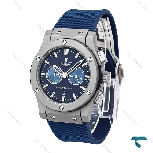 ساعت مردانه هابلوت طوسی سرمه ای کورنوگراف Hublot-6580-G