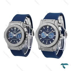 ست ساعت هابلوت طوسی سرمه ای کورنوگراف Hublot-6582-S