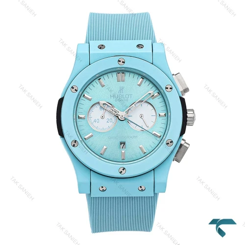 ساعت مچی مردانه هابلوت کرنوگراف آبی Hublot-6583-G