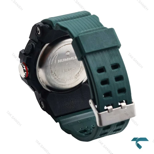 ساعت مردانه هامر 1440 دوزمانه سبز مشکی Hummer-6589-G
