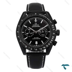 ساعت امگا اسپیدمستر مردانه بندچرم فول مشکی Omega-6595-G