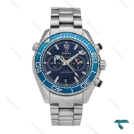 ساعت امگا سیمستر سه موتوره کرنوگراف سیلور صفحه آبی Omega-6599-G