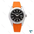 ساعت مردانه رولکس DateJust 2 بند رابر نارنجی Rolex-6609-G