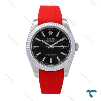 ساعت مردانه رولکس DateJust 2 بند رابر قرمز Rolex-6612-G