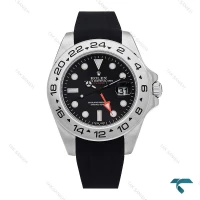 ساعت مردانه رولکس Explorer 2 بند رابر مشکی Rolex-6616-G