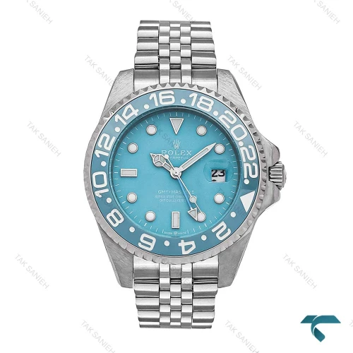 ساعت مردانه رولکس جی ام تی مستر 2 صفحه تیفانی بند جوبیلی Rolex-6620-G
