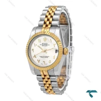 ساعت زنانه رولکس دورنگ طلایی ایندکس عربی Rolex-6627-G