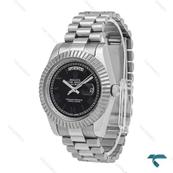 ساعت مردانه رولکس دی دیت استیل صفحه مشکی Rolex-6633-G