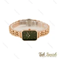 ساعت دنیل ولینگتون زنانه مستطیلی رزگلد صفحه سبز DW-5624-L