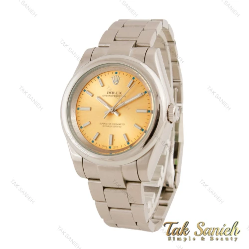ساعت رولکس ایستر پرپچوال مردانه سیلور صفحه طلایی Rolex-5650-G
