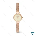 ساعت دنیل ولینگتون زنانه گرد حصیری مینی رزگلد صفحه نباتی DW-6648-L