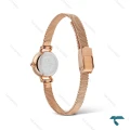 ساعت دنیل ولینگتون زنانه گرد حصیری مینی رزگلد صفحه نباتی DW-6648-L