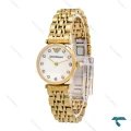 ساعت زنانه امپریو آرمانی مینی طلایی صفحه سفید صدفی Armani-6687-L