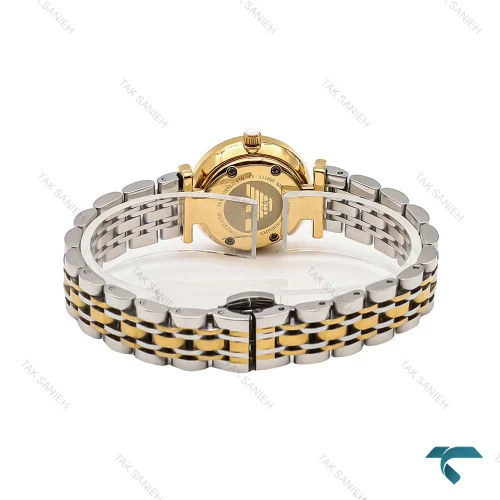 ساعت زنانه امپریو آرمانی مینی دو رنگ طلایی صفحه نباتی خطی Armani-6693-L