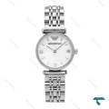 ساعت زنانه امپریو آرمانی مینی نقره ای صفحه سفید خطی Armani-6695-L